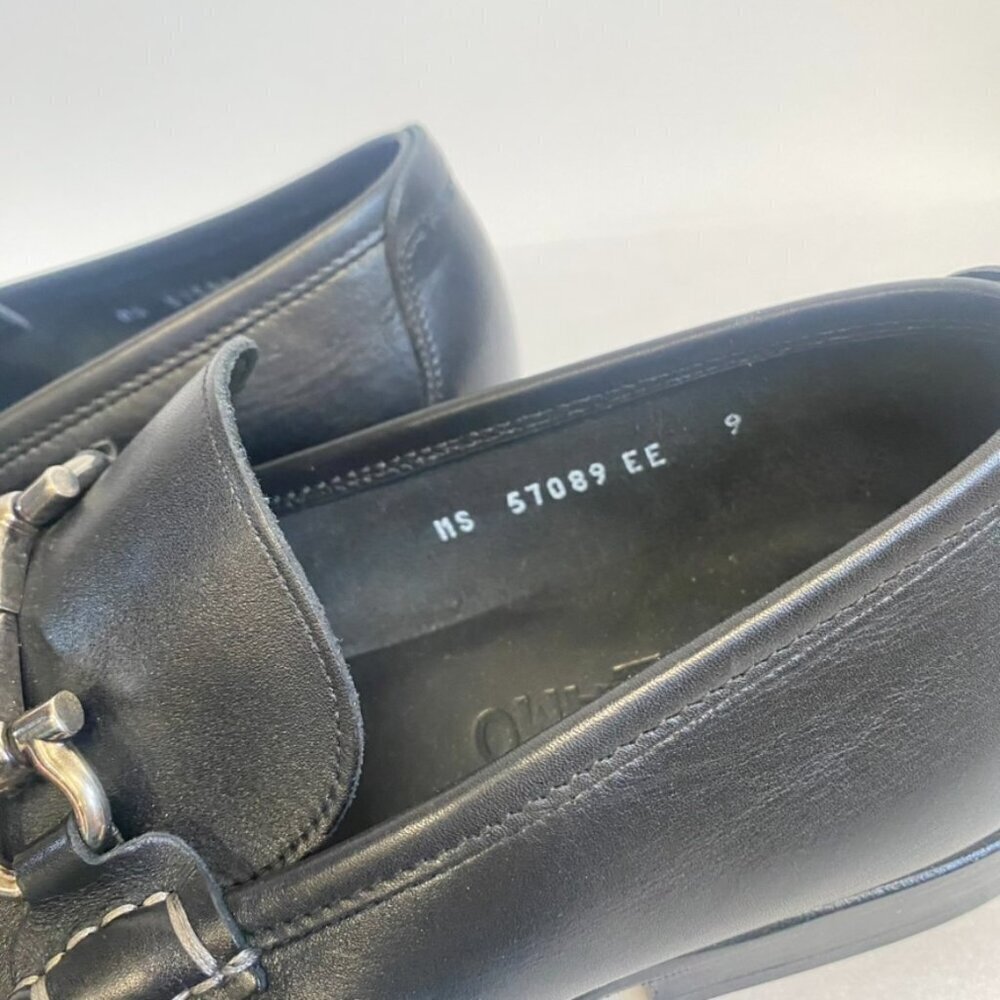 Salvatore Ferragamo Horse Bit Loafers Black Leather Drivers - Picture 6 of 15